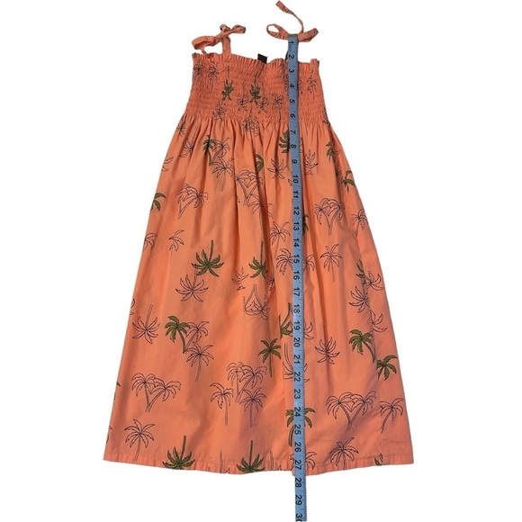 Tea Collection Smocked Palm Tree Print Summer Dress Girls 6 - Picture 4 of 8